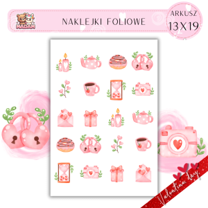 Naklejki Foliowe 13x19 Walentynki – Czas, by serca mówiły! Madam