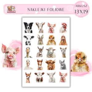 Naklejki Foliowe Portrety z Farmy – Stylowe ujęcia prosto z obory i zagrody! Madam 13x19