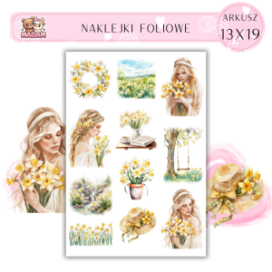 Naklejki Foliowe 13x19 Sezon Żonkili – Wiosenne Inspiracje MaDam 2