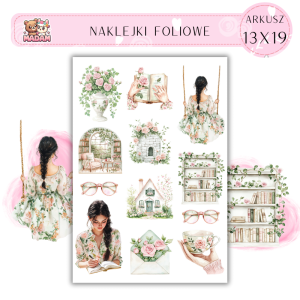 Naklejki Foliowe 13x19 Wiosenny Planner – Organizacja i kreatywność w radosnym stylu! Madam 3