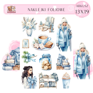 Naklejki Foliowe 13x19 Świąteczna Chatka – Przytulność i magia zamknięte w ilustracjach! Madam 2