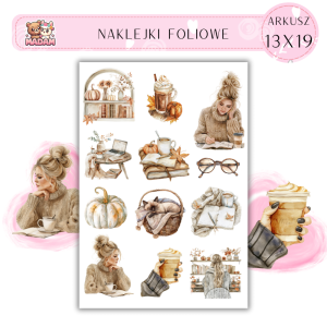 Naklejki Foliowe 13x19 Przytulny Planner – Twoja codzienna dawka ciepła i inspiracji! Madam 4