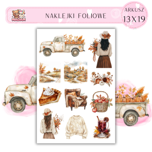 Naklejki Foliowe 13x19 Witaj Jesieni – Ciepło, kolory i nostalgia zamknięte w wyjątkowych wzorach! Madam 1