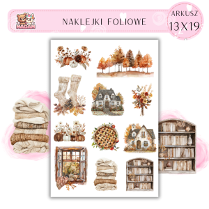 Naklejki Foliowe 13x19 Witaj Jesieni – Ciepło, kolory i nostalgia zamknięte w wyjątkowych wzorach! Madam 3