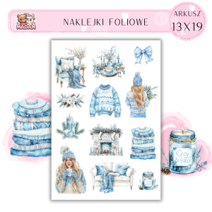 Naklejki Foliowe 13x19 Witaj Zimo – Chłodny urok i ciepło świątecznych wspomnień! Madam 2