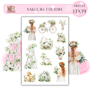 Naklejki Foliowe 13x19 Wiosenne Przebudzenie – Radość i harmonia natury w pełnym rozkwicie! Madam 2