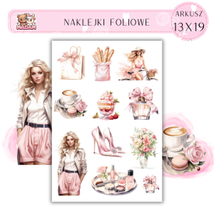 Naklejki Foliowe 13x19 Dzień Dobry, Paryżu – Romantyczny klimat i francuska elegancja! Madam 1