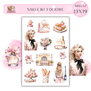 Naklejki Foliowe 13x19 Dzień Dobry, Paryżu – Romantyczny klimat i francuska elegancja! Madam 2