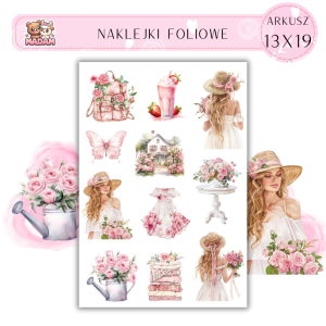 Naklejki Foliowe 13x19 Witaj Lato – Czas na słońce, lody i letnie uśmiechy! Madam 1