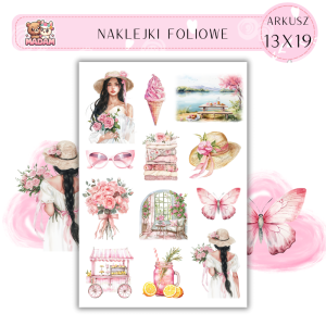 Naklejki Foliowe 13x19 Witaj Lato – Czas na słońce, lody i letnie uśmiechy! Madam 2