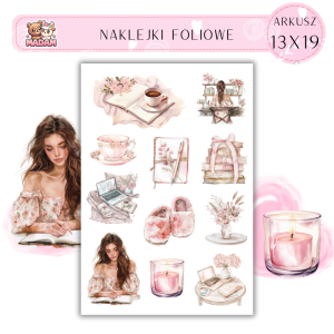 Naklejki Foliowe 13x19 Elegancki Planner – Styl, klasa i organizacja w najlepszym wydaniu! Madam 2