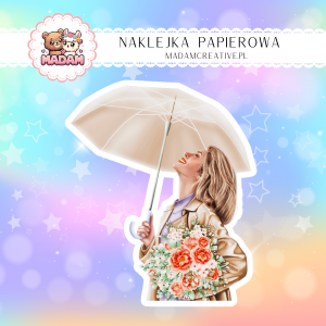 Naklejka Papierowa Pojedyncza Stylowa Kobieta – Moda, która mówi za siebie! Madam