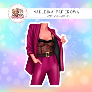 Naklejka Papierowa Pojedyncza Girlboss – Klasa, pewność siebie i siła stylu! Madam 2