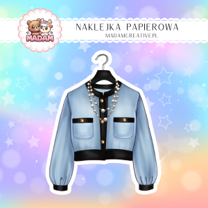 Naklejka Papierowa Pojedyncza Paris Fashion – Klasa i urok na ulicach Paryża! Madam 3