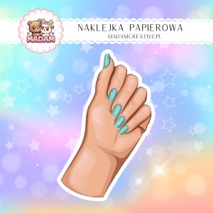 Naklejka Papierowa Pojedyncza Manicure na Paznokciach – Perfekcja zamknięta w kolorach! Madam 1