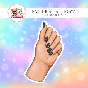 Naklejka Papierowa Pojedyncza Manicure na Paznokciach – Perfekcja zamknięta w kolorach! Madam 3
