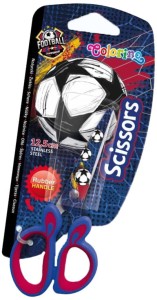 Nożyczki szkolne 12,5 cm blister Football Colorino School, Patio