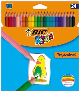 Kredki 24-kol. Tropicolors, BiC
