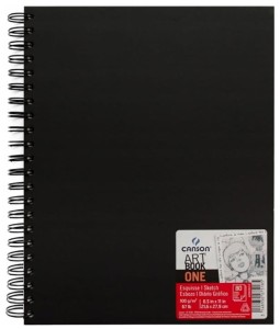 Szkicownik notes na spirali 21,6 x 27,9 cm 80 k. 100g Artbook One, Canson