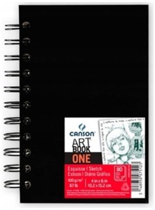 Szkicownik notes na spirali 10,2 x 15,2 cm 80 k. 100g Artbook One, Canson