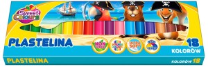 Plastelina 18-kol., Koma Plast