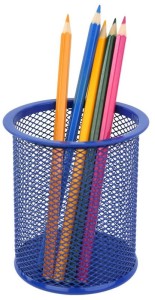 Przybornik kubek okrągły duży B802A niebieski, NET