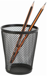 Przybornik kubek skośny B503A czarny, NET