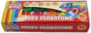 Farby plakatowe 20 ml 10-kol. Sweet Colours, Otocki