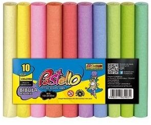 Bibuła mini mini Pastel mix op. 10szt.,12 cm x 200 cm, Pastello