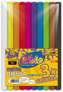 Bibuła mini 10-kol. Premium 60g, 25 cm x 250 cm, Pastello