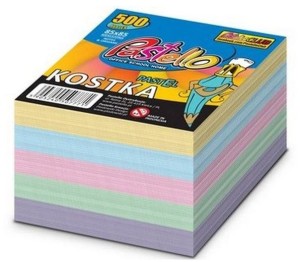 Kostka klejona 500k pastelowa, Pastello