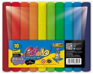 Bibuła mini mini Spaectrum mix op. 10szt.,12 cm x 200 cm, Pastello