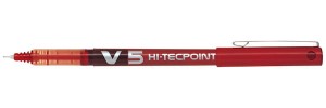 Pióro kulkowe V5 Hi-Tecpoint czerwone, Pilot