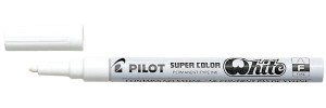Marker olejny F 1 mm biał., Pilot