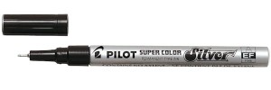Marker olejny EF 0.5 mm srebr., Pilot
