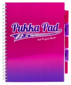 Kołonotes Project Book Fusion A4 kratka różowy, Pukka Pad