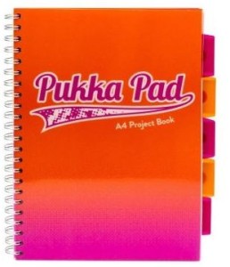 Kołonotes Project Book Fusion A4 kratka pomarańczowy, Pukka Pad