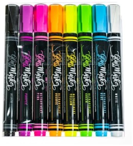 Marker do szkła 8 szt. w etui RMG-1, Rystor