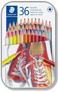 Kredki 36-kol. w metal. pud., Staedtler