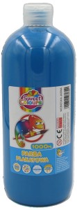 Farba plakatowa 1000 ml butla jasno niebieska, Otocki