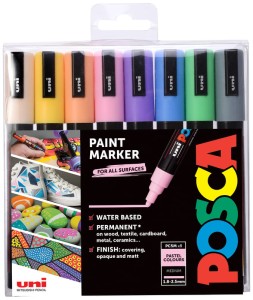 Marker pigmentowy Posca PC-5M kpl. 8-kol. pastel Soft, Uni