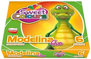 Modelina 6-kol. fluorescencyjna, Koma Plast