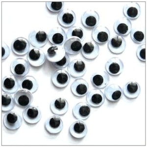 Oczy okrągłe ruchome 7mm 100szt, D-A-S