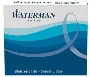 Naboje atramentowe nieb. krótkie 6 szt., Waterman