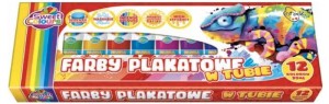 Farby plakatowe w tubach 35 ml 12-kol., Otocki