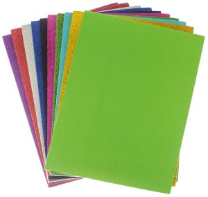 Pianka dekoracyjna -guma zamszowa brokatowa 10szt. G410B  Brewis