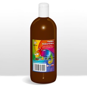 Farba plakatowa 500 ml butla brązowa ciemna, Otocki