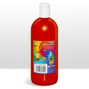 Farba plakatowa 500 ml butla czerwona, Otocki