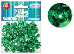 Cekiny holograficzne c. ziel. 10 g. Aliga