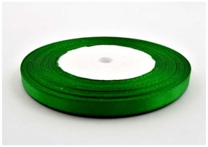 Wstążka satynowa 6mm/32m zielona nr 19, Brewis